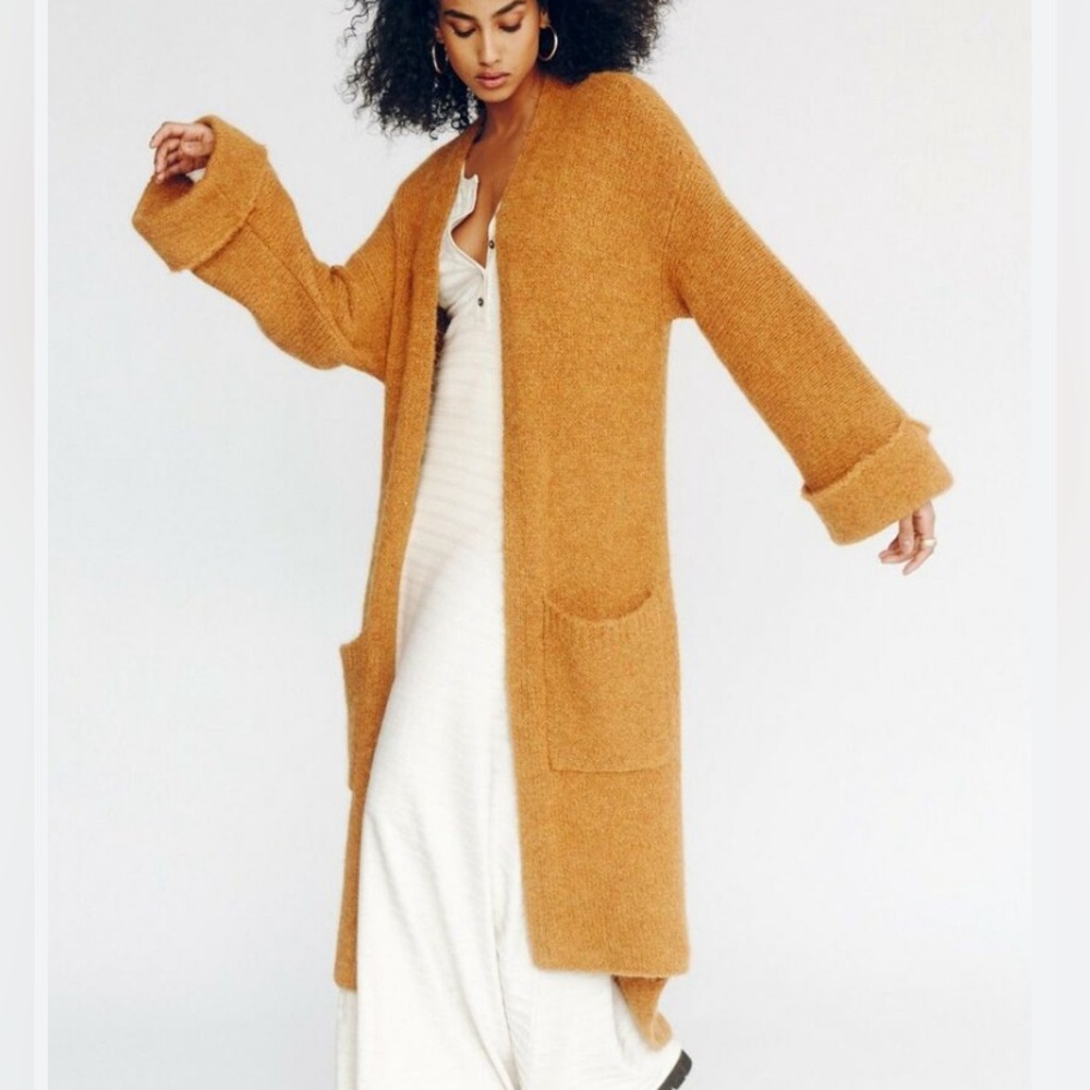 Free People Live in Tokyo Alpaca Blend Duster Cardigan - Picture 1 of 15